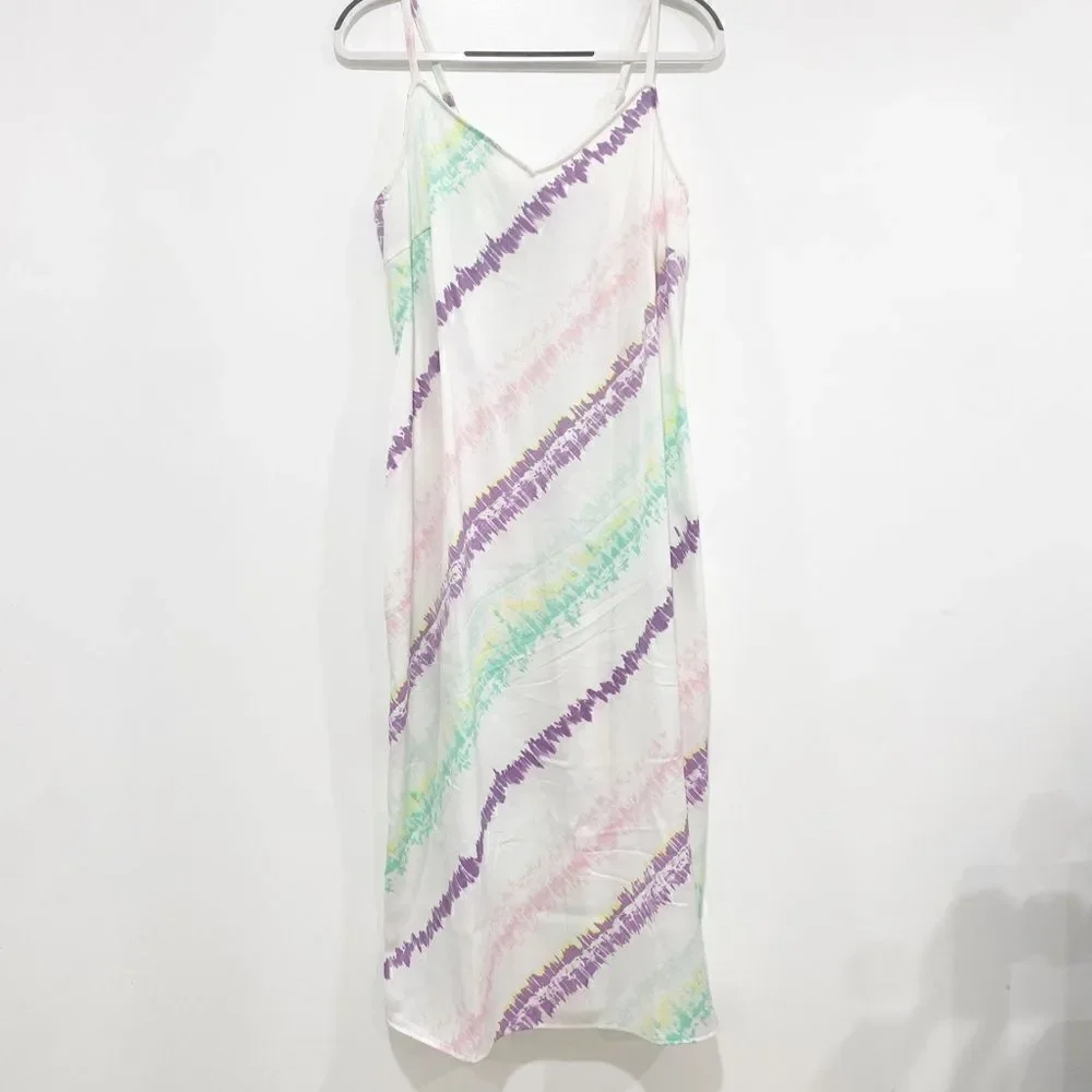 NWT lane Bryant v-neck cami slip dress tie dye - Picture 3 of 5